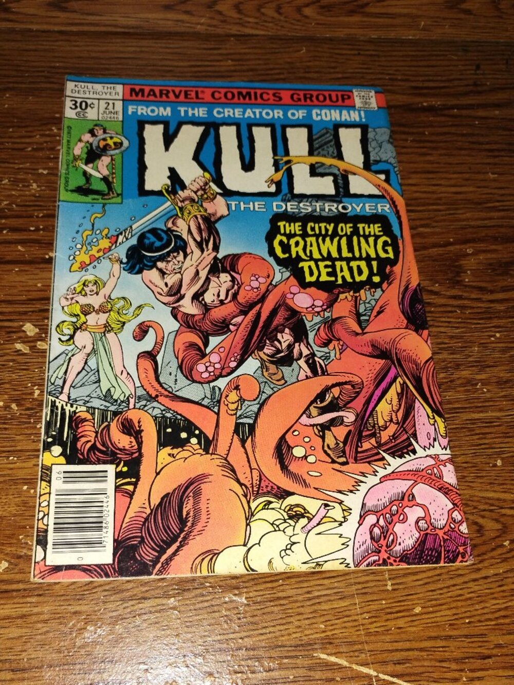 Kull the Destroyer #21 (Marvel Comics, 1977) from creator of Conan